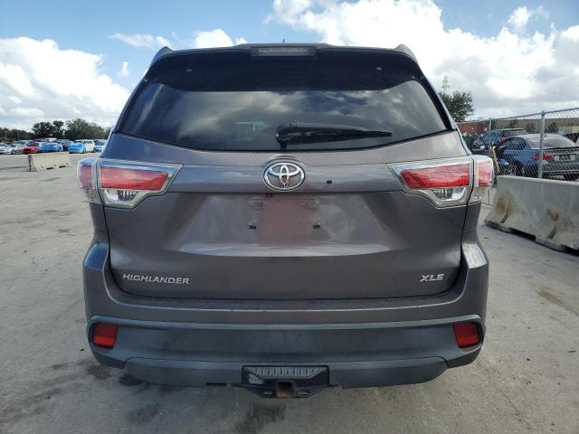 5TDKKRFH6FS071407 - 2015 TOYOTA HIGHLANDER XLE Մոխրագույն լուսանկար 6