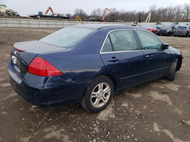 1HGCM56357A052696 - 2007 HONDA ACCORD SE BLUE photo 3