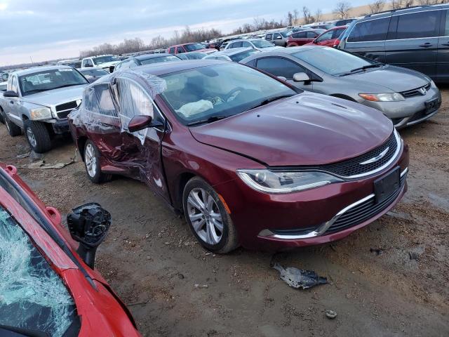 1C3CCCAB3GN129132 - 2016 CHRYSLER 200 LIMITED MAROON photo 4
