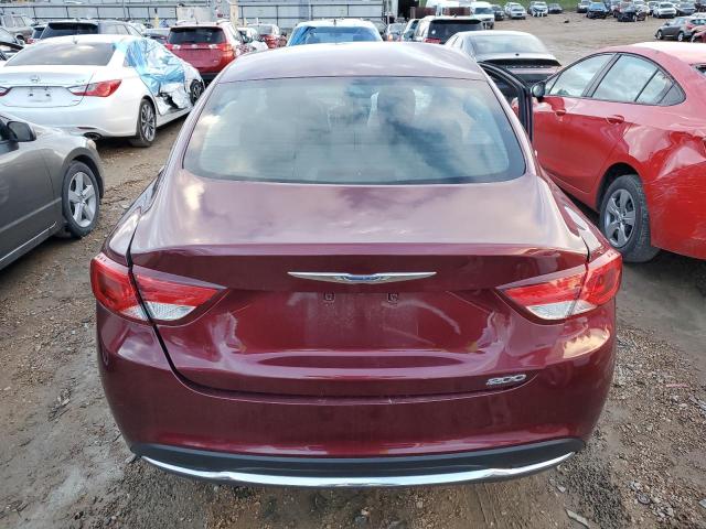1C3CCCAB3GN129132 - 2016 CHRYSLER 200 LIMITED MAROON photo 6