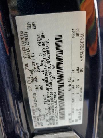 5LMCJ2C95HUL17057 - 2017 LINCOLN MKC SELECT 蓝色 照片 14