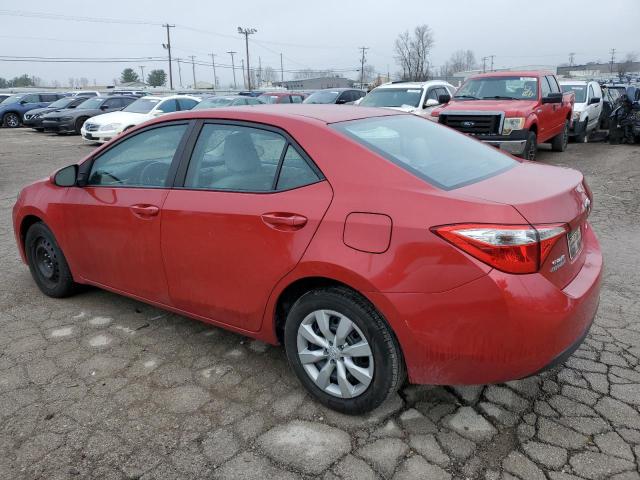 5YFBURHE7GP536736 - 2016 TOYOTA COROLLA L RED photo 2