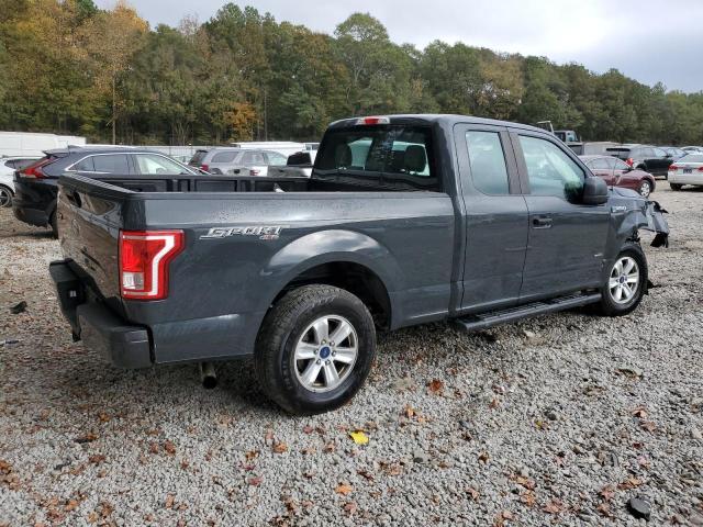 1FTEX1EP9HKD67363 - 2017 FORD F150 SUPER CAB GRAY photo 3