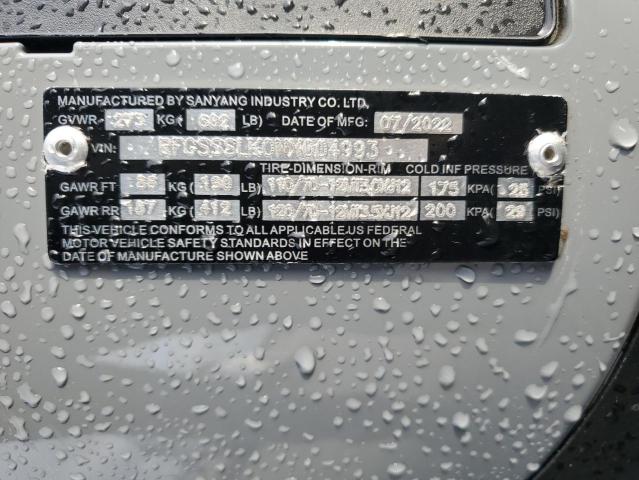 RFGSSSLK0NX004993 - 2022 0THR ZUGD BIKE GRAY photo 9