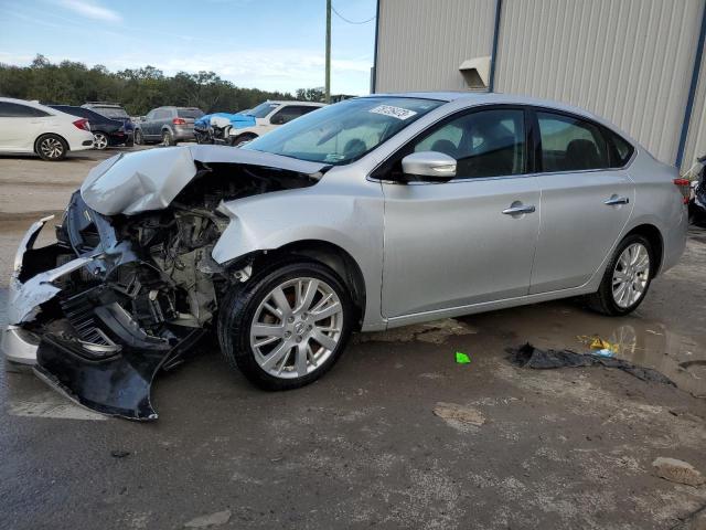 3N1AB7AP7EY254680 - 2014 NISSAN SENTRA S SILVER photo 1