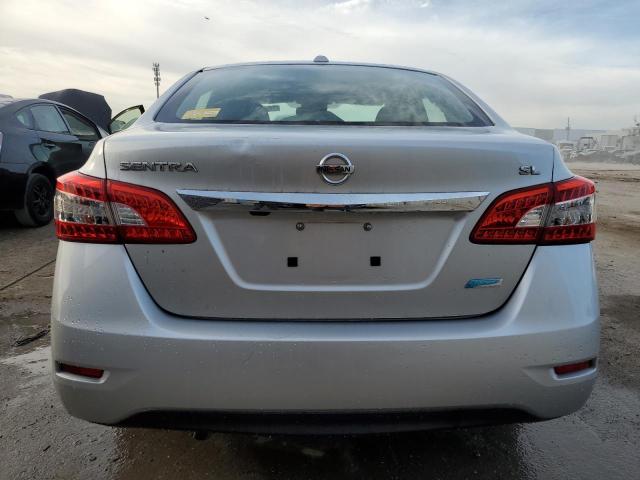 3N1AB7AP7EY254680 - 2014 NISSAN SENTRA S SILVER photo 6