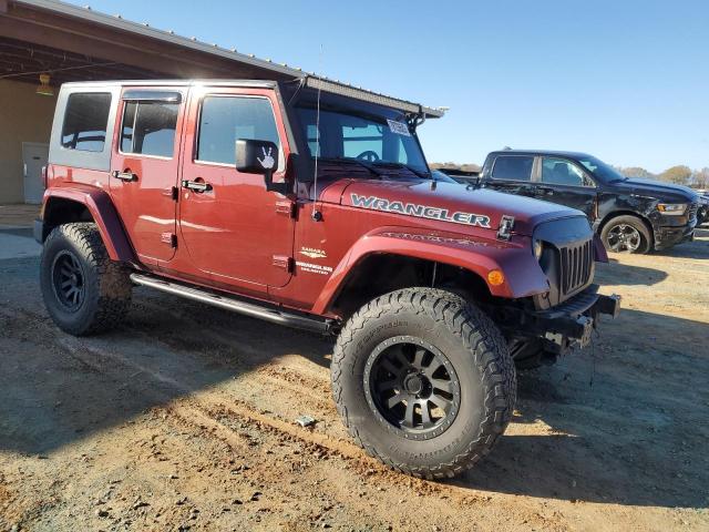 1J4GA59157L194905 - 2007 JEEP WRANGLER SAHARA MAROON photo 4