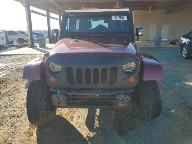 1J4GA59157L194905 - 2007 JEEP WRANGLER SAHARA MAROON photo 5