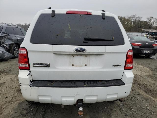 1FMCU93G49KB21707 - 2009 FORD ESCAPE XLT WHITE photo 6