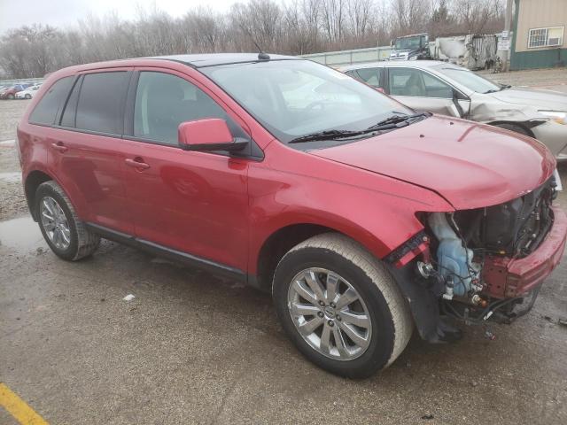 2FMDK3JC3ABA30854 - 2010 FORD EDGE SEL BURGUNDY photo 4