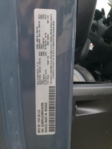 3C6MRVJG0ME544289 - 2021 RAM PROMASTER 3500 HIGH BLUE photo 10