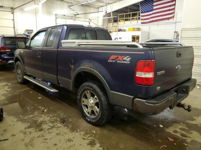 1FTPX14595NA86182 - 2005 FORD F150 BLUE photo 2