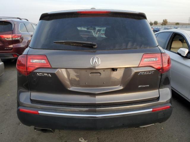 2HNYD2H51AH523537 - 2010 ACURA MDX ADVANCE GRAY photo 6