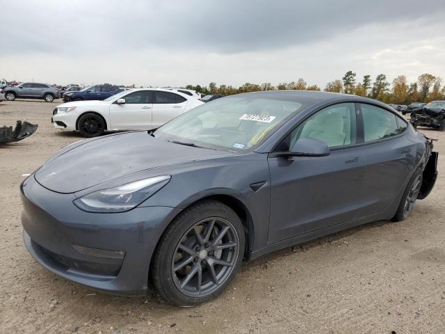 5YJ3E1EB7NF199801 - 2022 TESLA MODEL 3 GRAY photo 1