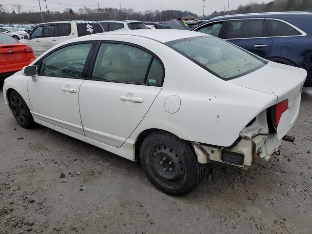 2HGFA16588H320708 - 2008 HONDA CIVIC LX WHITE photo 2