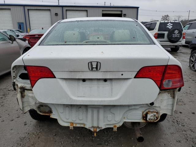 2HGFA16588H320708 - 2008 HONDA CIVIC LX WHITE photo 6