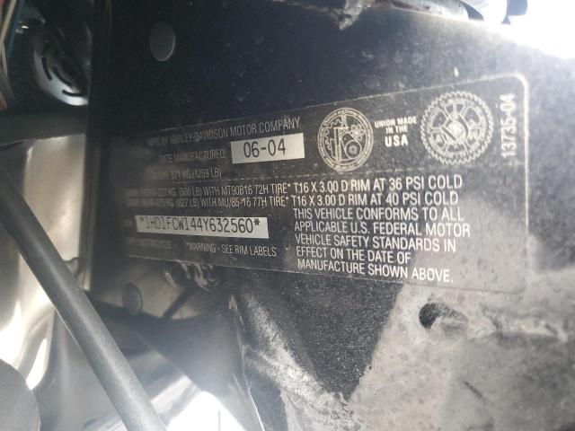 1HD1FCW144Y632560 - 2004 HARLEY-DAVIDSON FLHTCUI 白色 照片 9