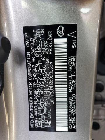 JTHY3JBHXK2020684 - 2019 LEXUS UX 200 SILVER photo 13