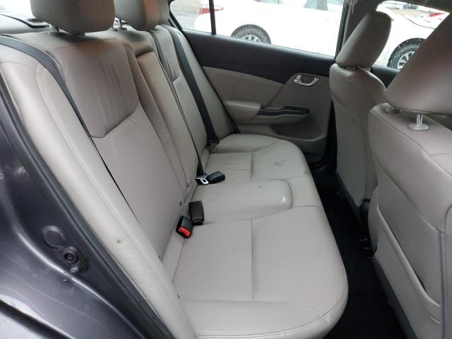 19XFB2F91FE103059 - 2015 HONDA CIVIC EXL ნაცრისფერი ფოტო 10