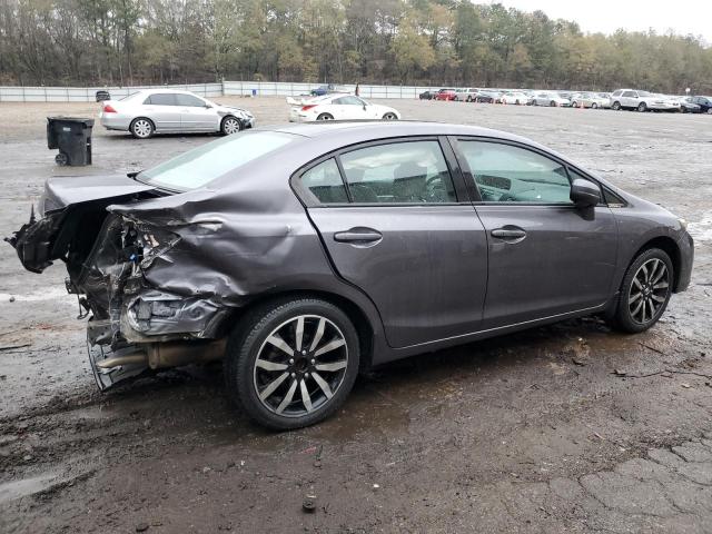 19XFB2F91FE103059 - 2015 HONDA CIVIC EXL ნაცრისფერი ფოტო 3