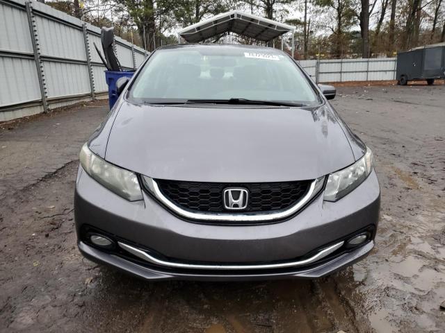 19XFB2F91FE103059 - 2015 HONDA CIVIC EXL ნაცრისფერი ფოტო 5