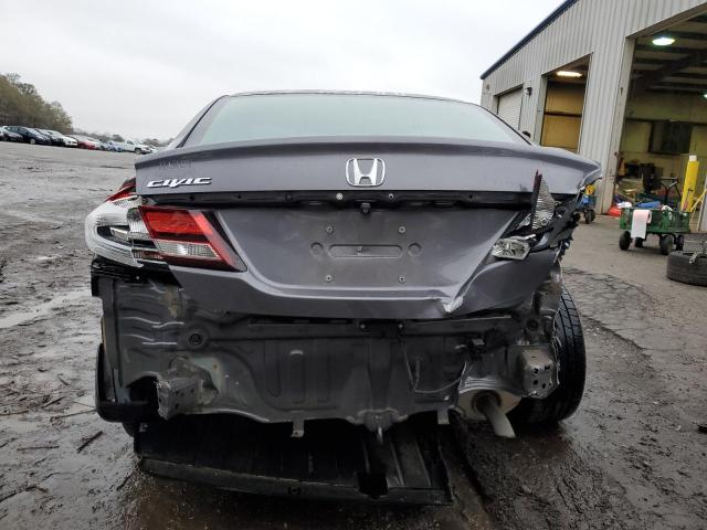 19XFB2F91FE103059 - 2015 HONDA CIVIC EXL ნაცრისფერი ფოტო 6
