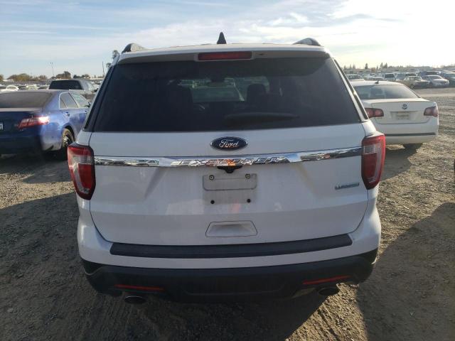 1FM5K7BH9JGA69186 - 2018 FORD EXPLORER WHITE photo 6