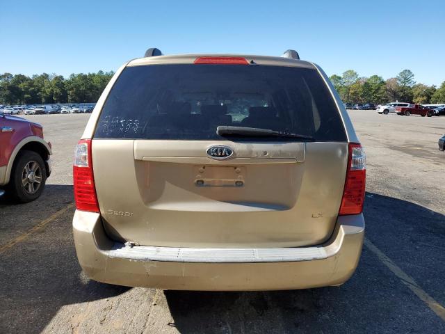 KNDMB233486222644 - 2008 KIA SEDONA EX GOLD photo 6