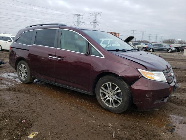 5FNRL5H44DB061586 - 2013 HONDA ODYSSEY EX MAROON photo 4