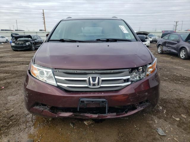 5FNRL5H44DB061586 - 2013 HONDA ODYSSEY EX MAROON photo 5