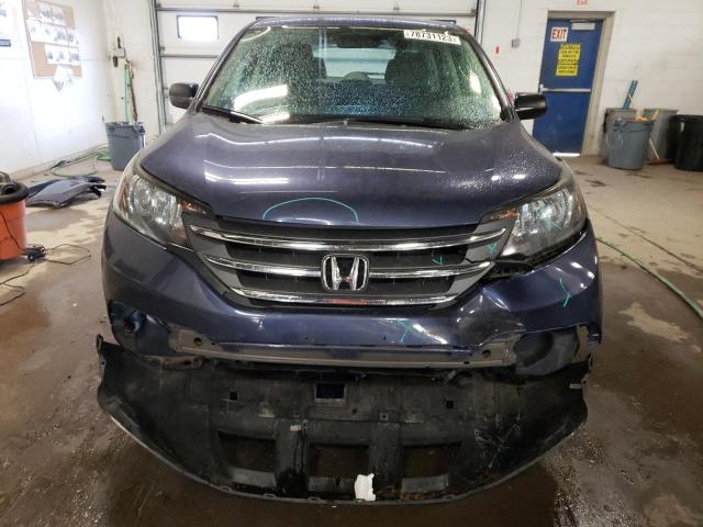 5J6RM4H38CL027090 - 2012 HONDA CR-V LX BLUE photo 5