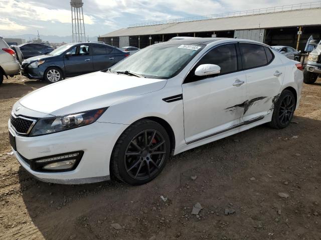 5XXGR4A67DG179088 - 2013 KIA OPTIMA SX WHITE photo 1