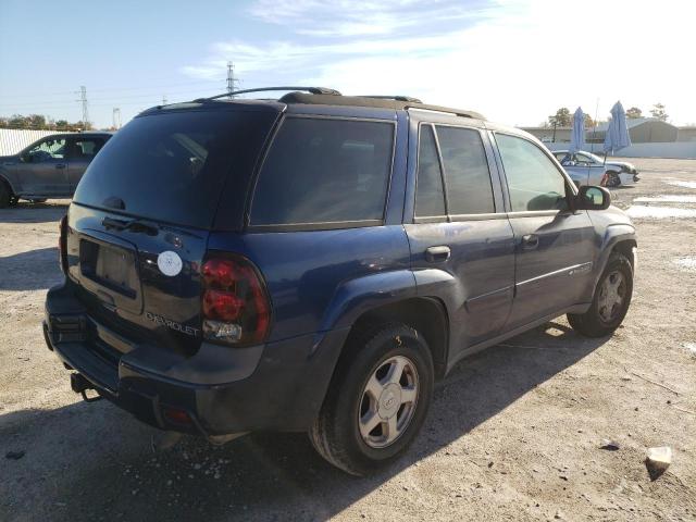 1GNDS13S722184074 - 2002 CHEVROLET TRAILBLAZE BLUE photo 3