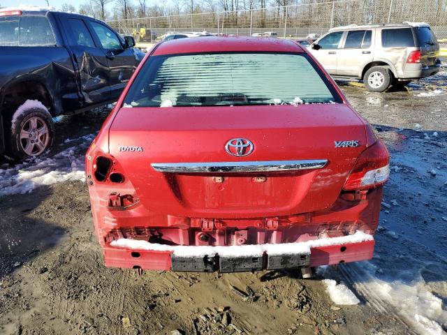 JTDBT4K33A4069175 - 2010 TOYOTA YARIS RED photo 6