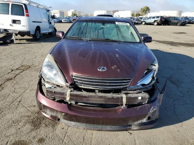 JTHBA30G145035710 - 2004 LEXUS ES 330 BURGUNDY photo 5