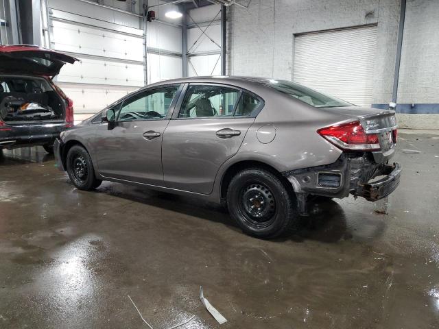 19XFB2F51DE049742 - 2013 HONDA CIVIC LX SILVER photo 2