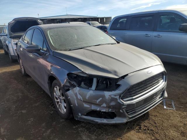 3FA6P0G72FR271908 - 2015 FORD FUSION S GRAY photo 4