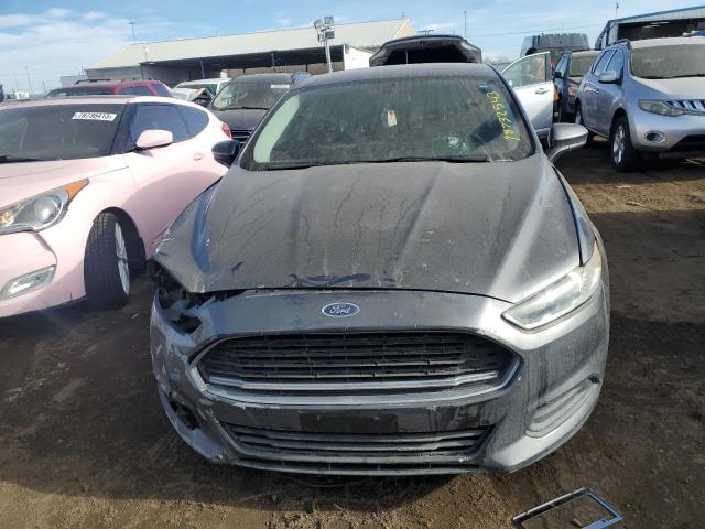 3FA6P0G72FR271908 - 2015 FORD FUSION S GRAY photo 5