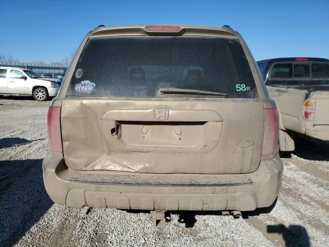 2HKYF18483H520436 - 2003 HONDA PILOT EX TAN photo 6