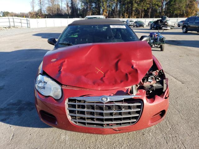 1C3EL45X04N368668 - 2004 CHRYSLER SEBRING LX RED photo 5