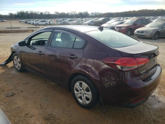 3KPFK4A74HE082907 - 2017 KIA FORTE LX PURPLE photo 2