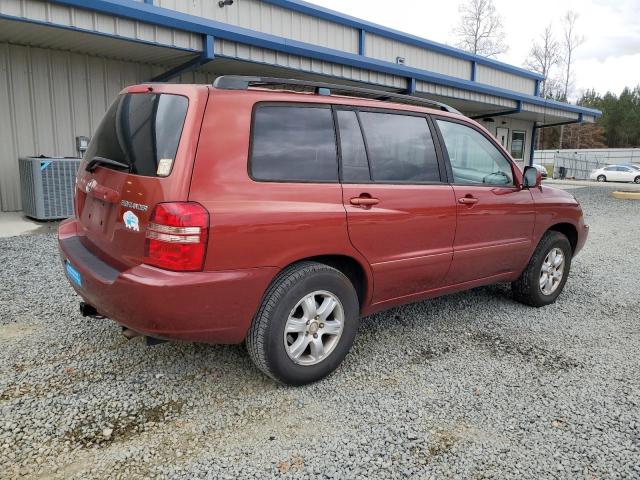 JTEGD21A320034390 - 2002 TOYOTA HIGHLANDER RED photo 3