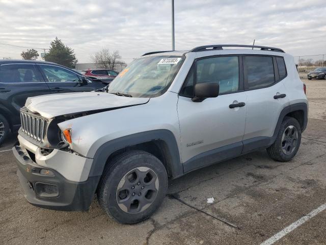 ZACCJBAB9JPG95323 - 2018 JEEP RENEGADE SPORT SILVER photo 1