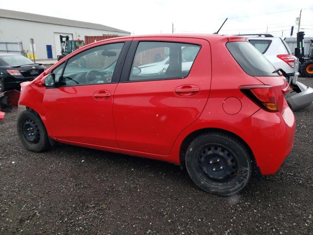 VNKKTUD3XFA023873 - 2015 TOYOTA YARIS RED photo 2