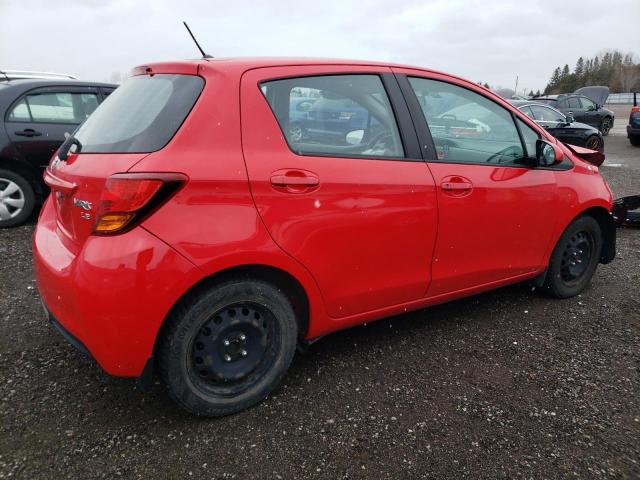 VNKKTUD3XFA023873 - 2015 TOYOTA YARIS RED photo 3