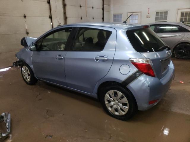 JTDKTUD39DD542983 - 2013 TOYOTA YARIS BLUE photo 2