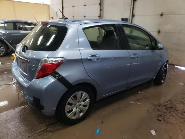 JTDKTUD39DD542983 - 2013 TOYOTA YARIS BLUE photo 3