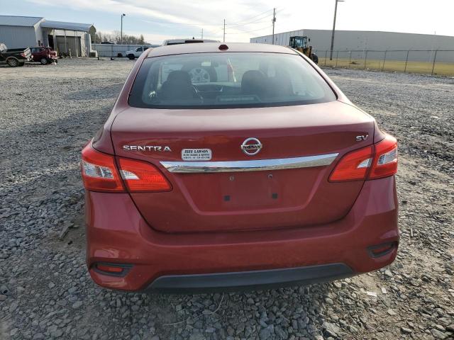 3N1AB7AP4GY236611 - 2016 NISSAN SENTRA S MAROON photo 6