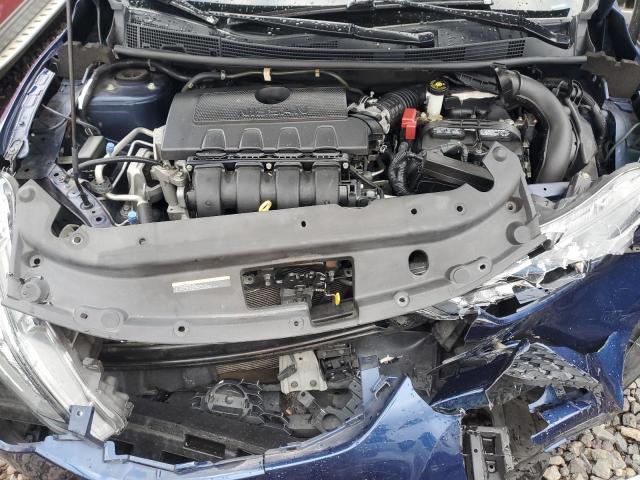 3N1AB7AP9KY307696 - 2019 NISSAN SENTRA S BLUE photo 11