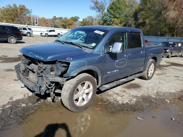 1N6BA0ED0AN322706 - 2010 NISSAN TITAN XE BLUE photo 1